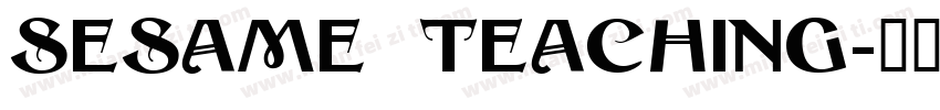 Sesame teaching字体转换